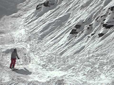 MVI_4360.AVI Kim coming through High Notch Alta