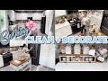 SPRING CLEAN + DECORATE WITH ME | NEUTRAL FARMHOUSE KITCHEN DECOR | CLEANING MOTIVATION