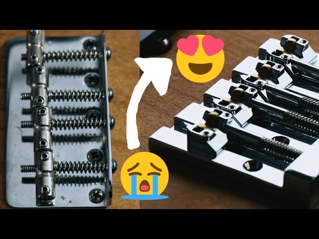 UPGRADE the BRIDGE on your BASS - YouTube