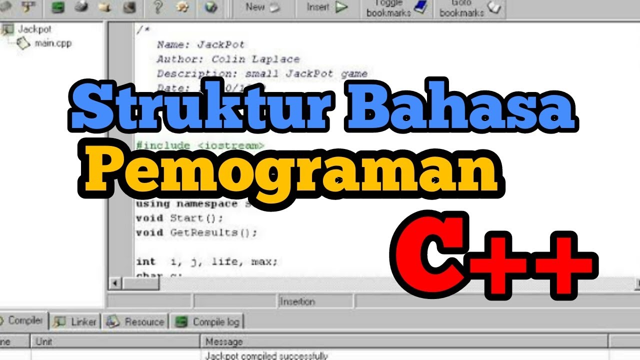 Belajar Mudah Struktur Dasar Pemograman Bahasa C++ - YouTube