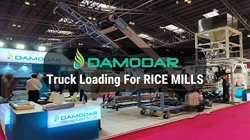 Truck loading conveyor systems for rice mill