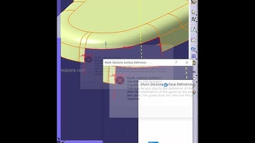 Multisection error fixed by taking complete edge surface in Catia V5 | Part 1