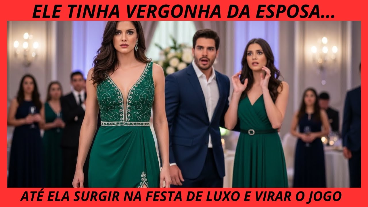 ELE TINHA VERGONHA DA ESPOSA… ATÉ ELA SURGIR NA FESTA DE LUXO E VIRAR O JOGO