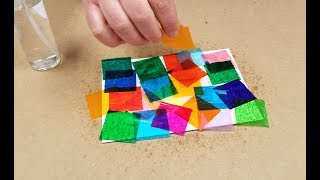 Tissue Paper Painting | Bleeding Color Art Activity