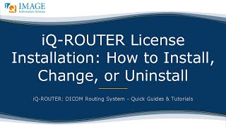iQ-ROUTER License Installation: How to Install, Change, or Uninstall