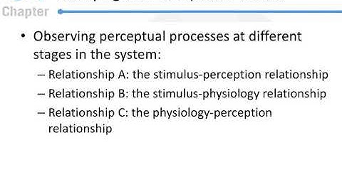 Sensation and Perception: Introduction to Perception Part 3
