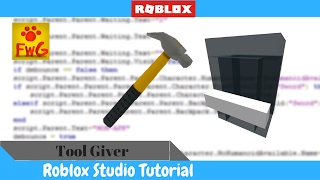 How To Make a Tool Giver In Roblox Studio 2017!