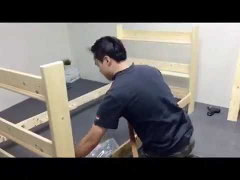 【雙層床組裝步驟】艾麗卡｜白松實木上下床架 上下舖 KIKY