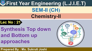 Lec-21_Synthesis Top down and Bottom up approaches |Chemistry II |First Year Engineering