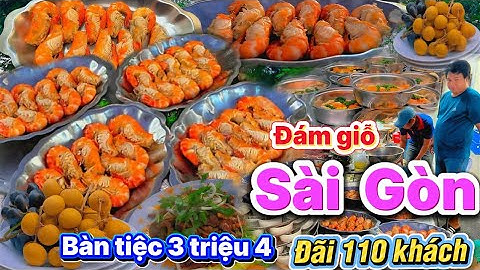 Món NGON Đãi Tiệc  110  khách: Bò Mỹ Sốt Tiêu Đen, Mực Hấp Gừng, Cà Ri Tôm Càng, Lẩu Bao Tử Bạch Quả