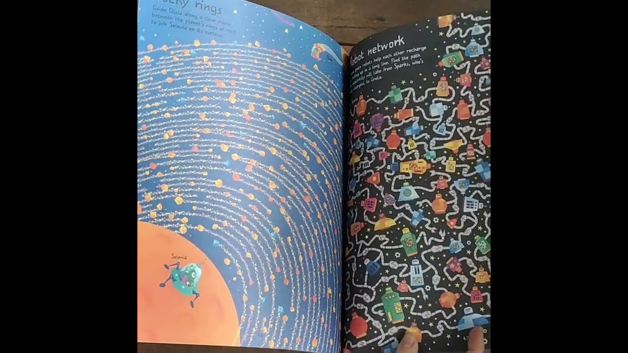 Usborne Space Maze book