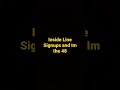 Inside Line Signups