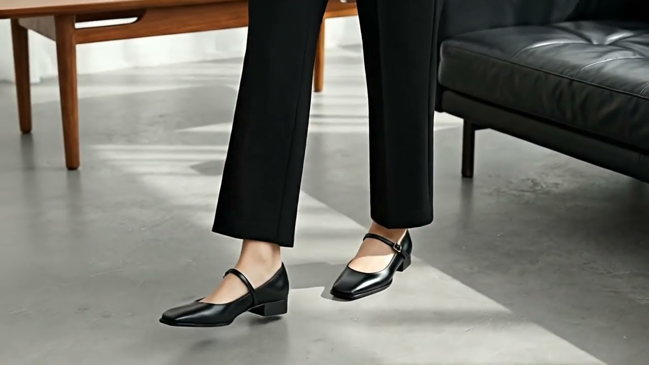 페조 여성 메리제인 셔링 스퀘어토 로퍼 구두 PZSL-PER-S114