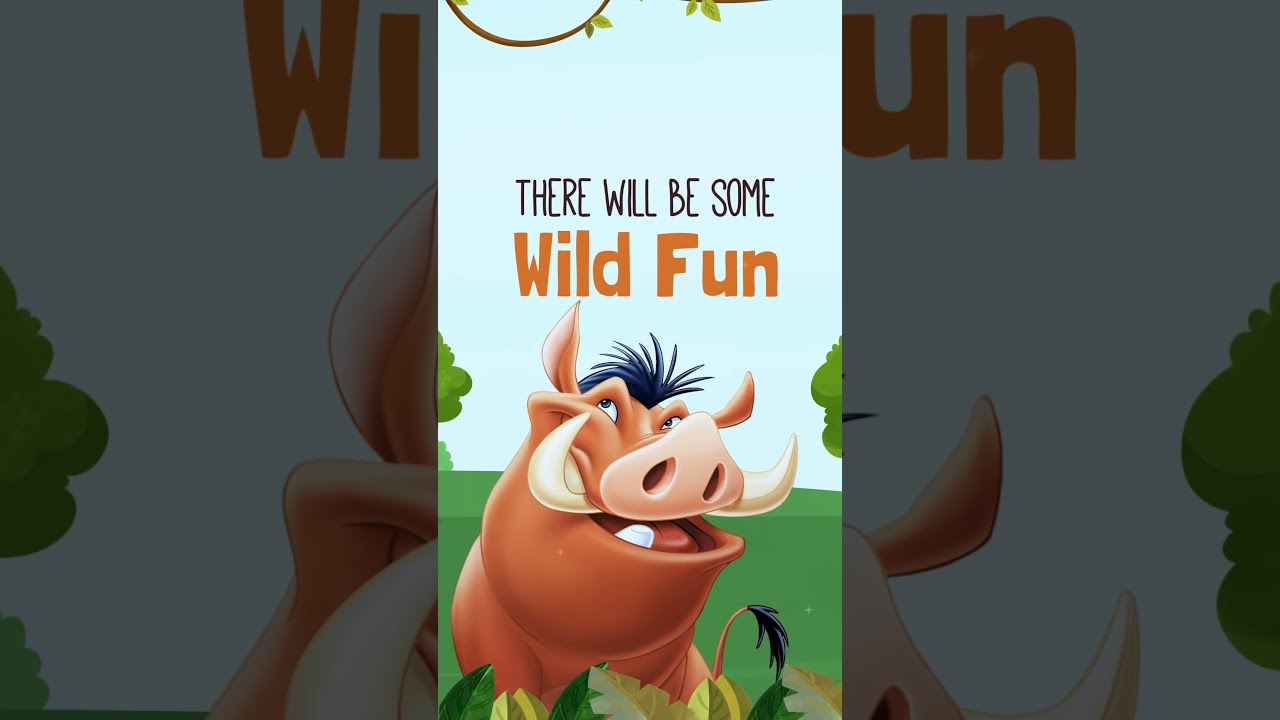 Animated Lion King Party Invite 