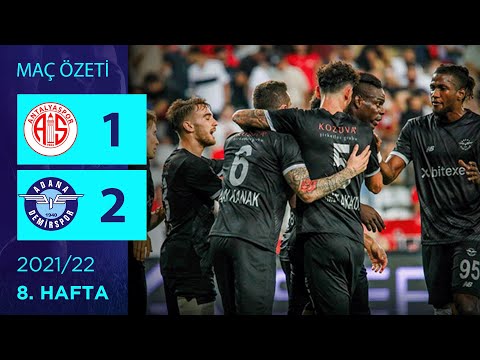 ÖZET: Fraport TAV Antalyaspor 1-2 Adana Demirspor | 8. Hafta - 2021/22