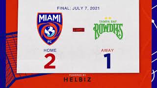 Miami FC vs. Tampa Bay Rowdies - Game Highlights