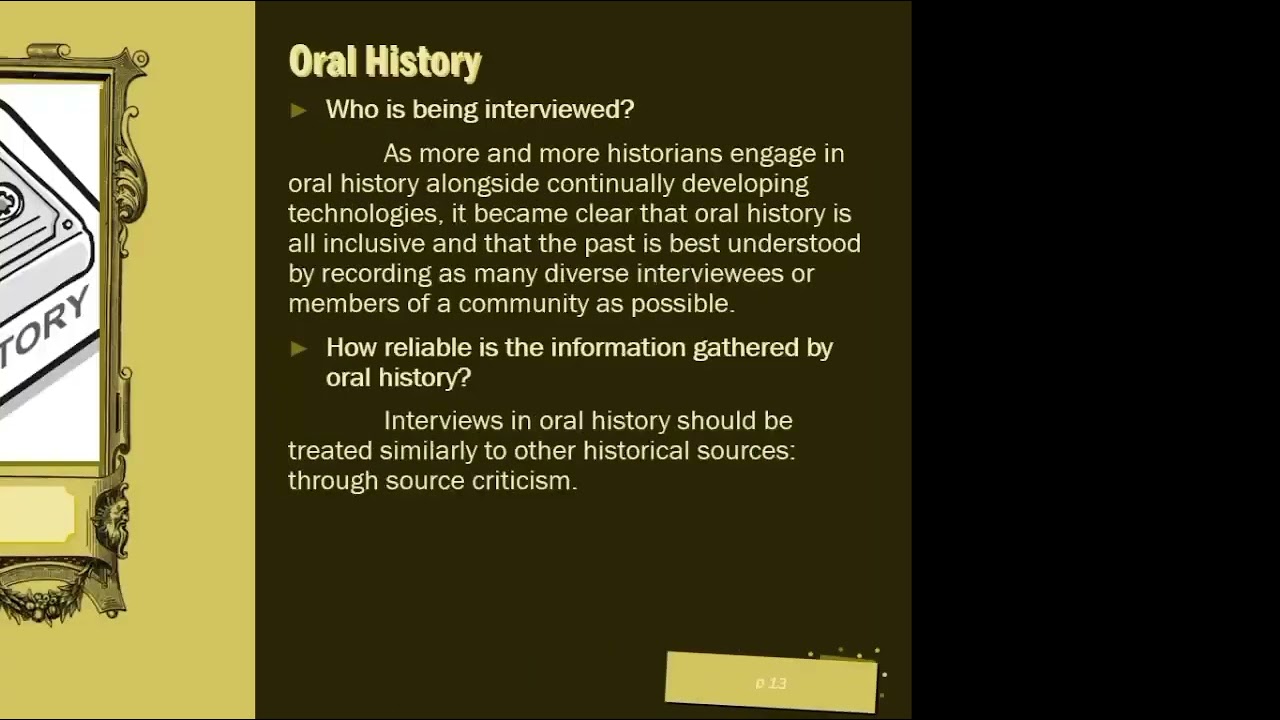 Local and Oral History