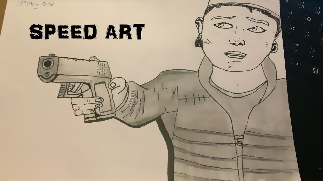The walking Dead Telltale Clementine SPEED DRAWING (VLOG , START OF SPEED DRAWING)