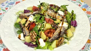 🥬 Ensalada de Sardinillas en Escabeche 👏 Para comenzar bien el Mes 🗓