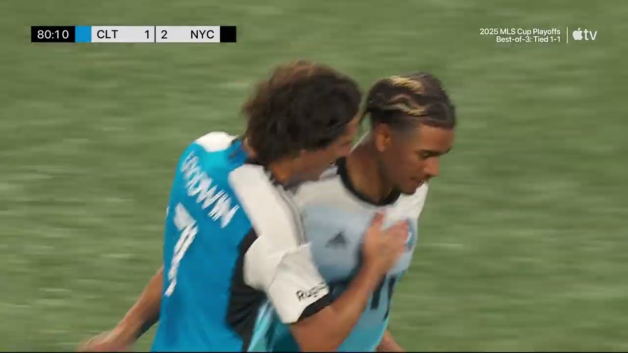 Toklomati PULLS ONE BACK LATE for Charlotte!! | 2025 Audi MLS Cup Playoffs