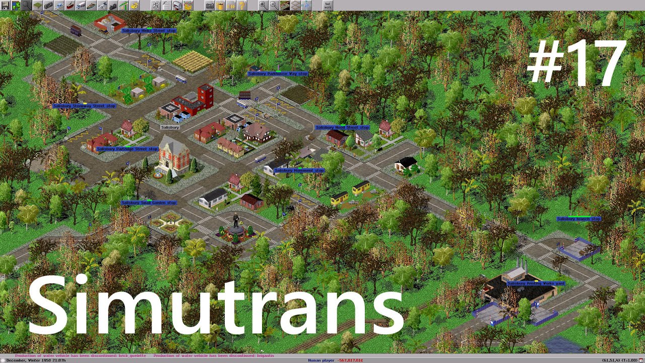 Транспортная стратегия Simutrans Pak128, геймплей с нуля #17
