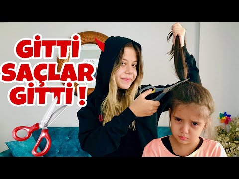 EFLİNİN BU KEZ GİTTİ SAÇLARI ! KISACIK SAÇLAR ! Kardeşimin Saçlarını Kestim! ÇILDIRDI ! Kuaför Vlog