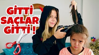 Efli̇ni̇n Bu Kez Gi̇tti̇ Saçlari Kisacik Saçlar Kardeşimin Saçlarını Kestim Çildirdi Kuaför Vlog