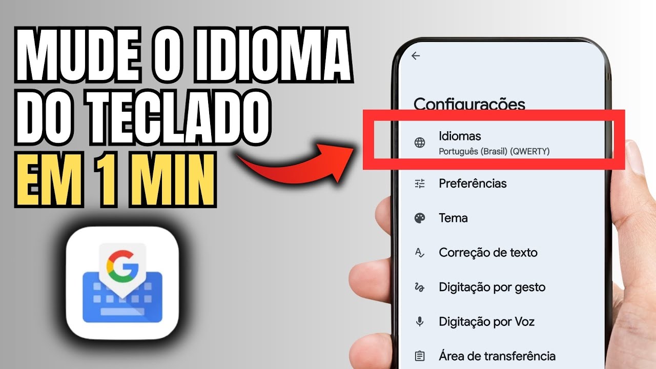 COMO MUDAR O IDIOMA DO TECLADO DO CELULAR - YouTube