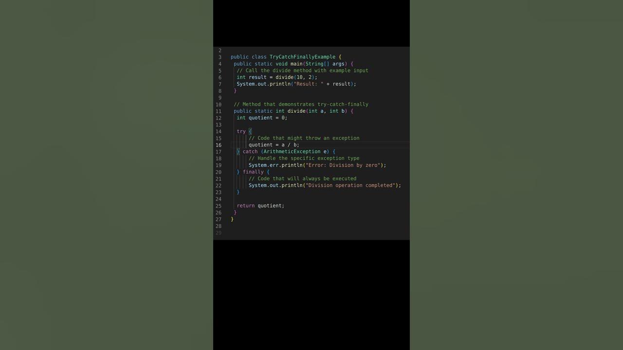 Using Try-Catch-Finally Blocks in Java for Exception Handling - YouTube