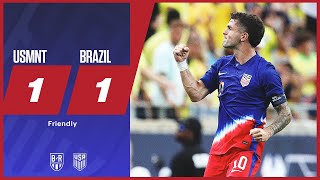 Usa, Brazil Draw 1-1 Usmnt 1-1 Brazil Official Game Highlights