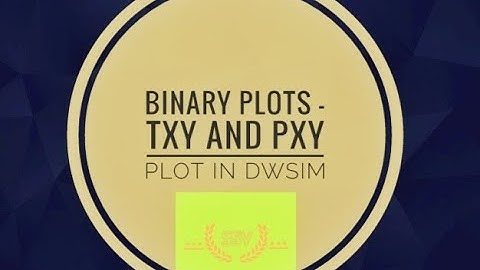 Bubble point and Dew point plot in DWSIM | Binary Plots Simulation