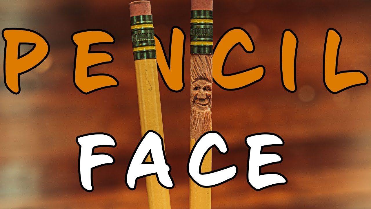 Carving A Tiny Pencil Face