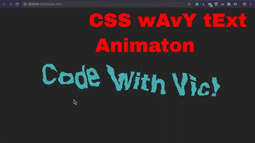 wAvY TeXt animation | SVG filter | feTurbulence [HTML and CSS TUTORIAL] for beginners