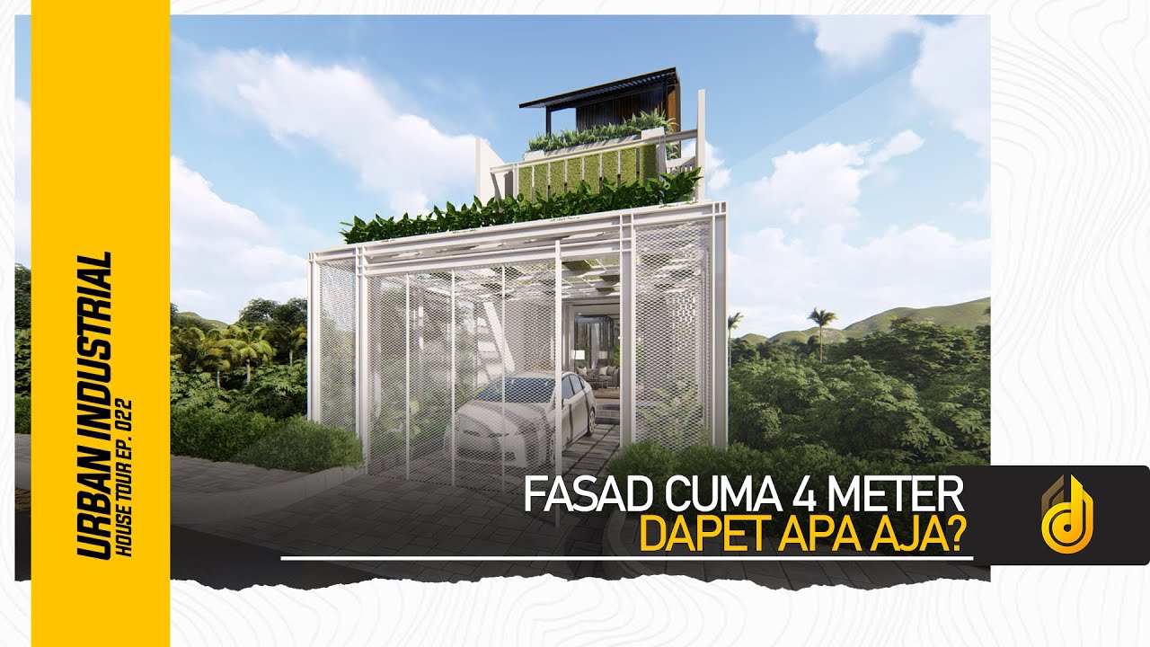4x17m House Design 205sqm Desain Rumah Fasad 4 Meter Style 4x17m House Design 205sqm Desain Rumah Fasad 4 Meter Style