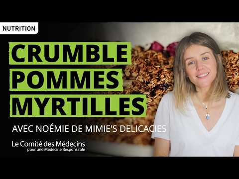 Un crumble pommes-myrtilles, aussi gourmand que simple à préparer