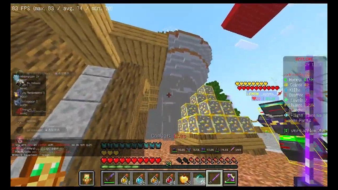 Dominating AppleMC Warp Arena