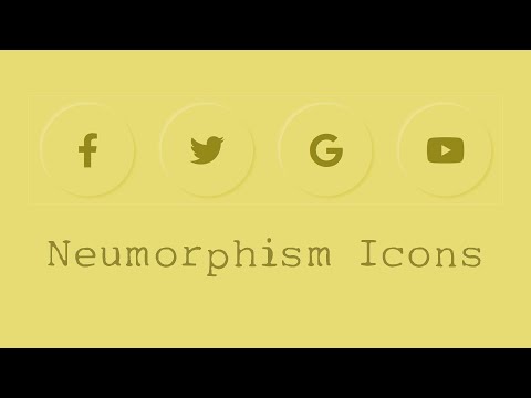 Neumorphism Social Icons in HTML/CSS 📱 | UI Design 2026