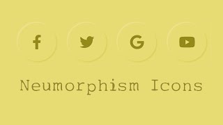 Neumorphism Social Icons in HTML/CSS 📱 | UI Design 2026