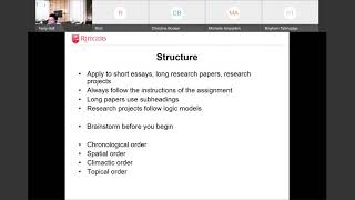Rutgers SPAA GWC - Writing a Strong Research Paper
