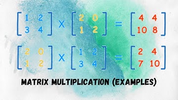 Linear algebra: Matrix multiplication examples