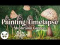&quot;Mushroom Garden&quot; Acrylic Painting Time-Lapse