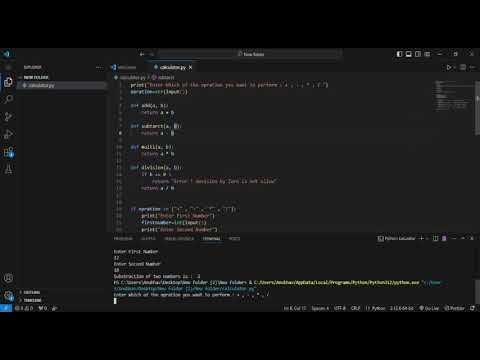 Python calculator - YouTube