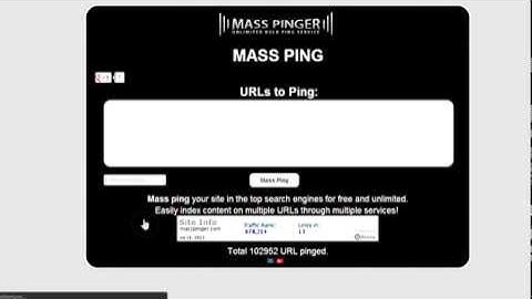Mass Pinger - Free Mass Ping Service