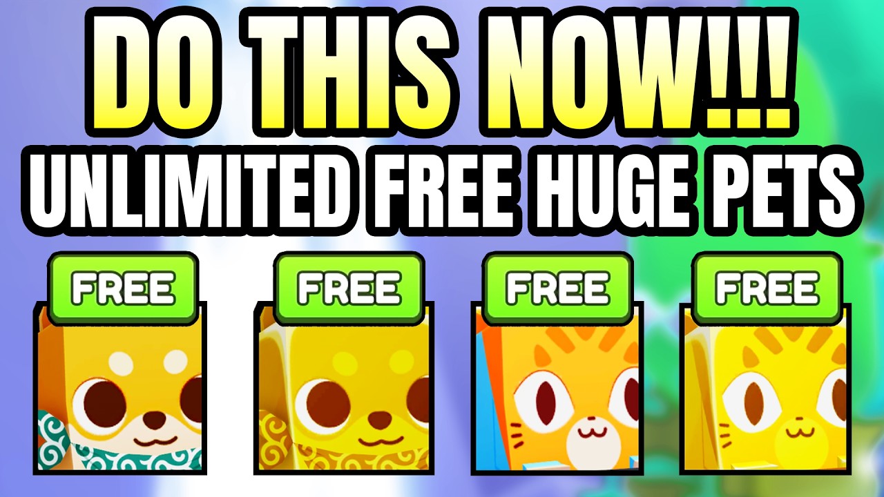 DO THIS NOW! Unlimited FREE Huge Pets in Pet Simulator
