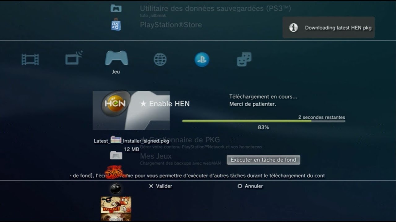 TUTO FR METTRE A JOUR LE HEN SUR PS3 EN 30 SECONDES - YouTube