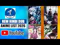 UPCOMING ANIME TIMES NEW HINDI DUB ANIME LIST 2026 | Fact Theories