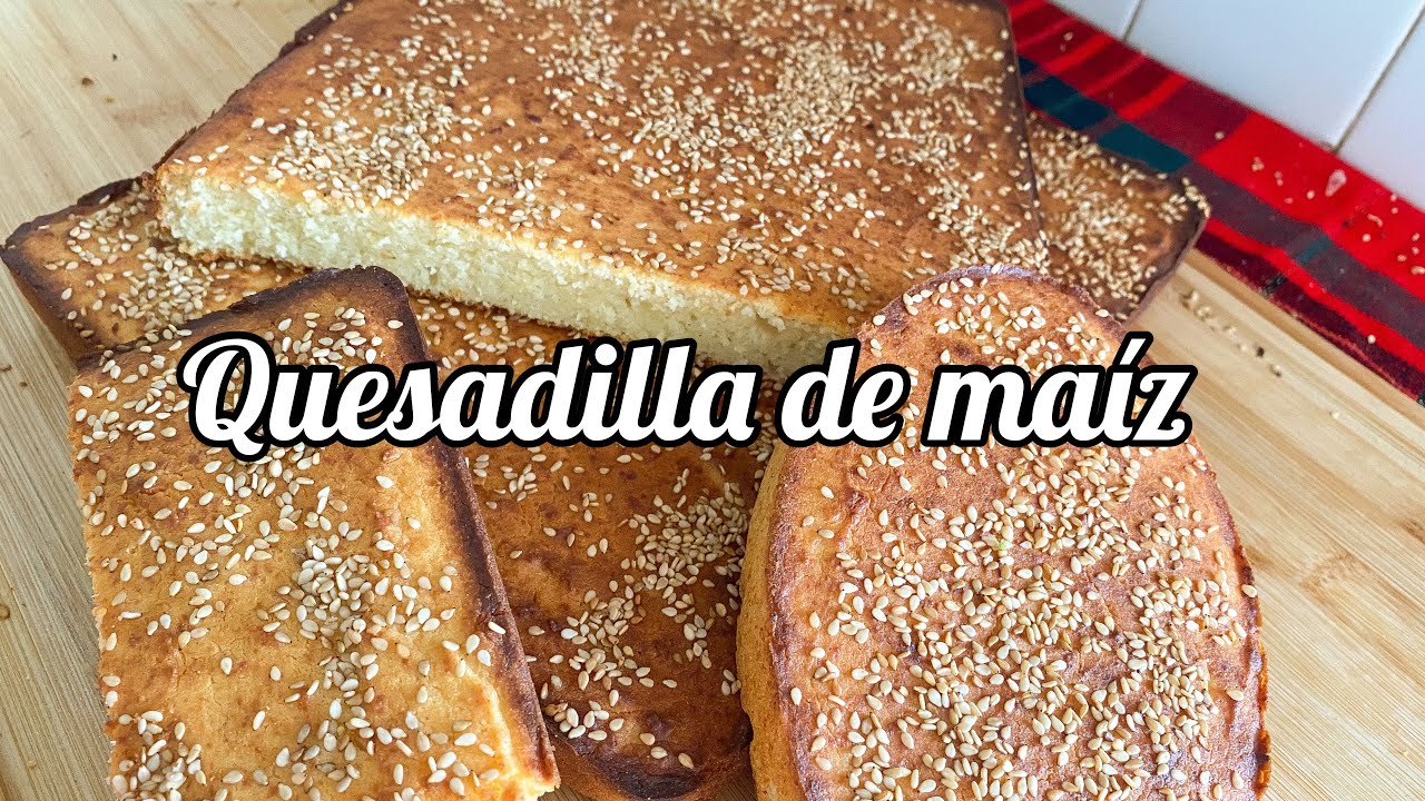 Quesadilla de MAÍZ Salvadoreña, suave y esponjadita, receta tradicional