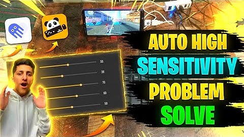 Panda mouse Pro/Octopus auto sensitivity problem solve | auto sensitivity problem 💯 solved