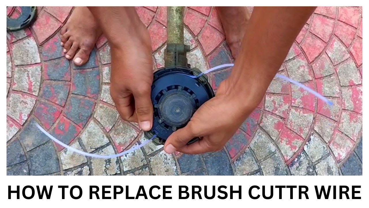 brush cutter wire change/grass cutter wire change YouTube