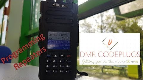 How to program a repeater channel on an Ailunce HD1